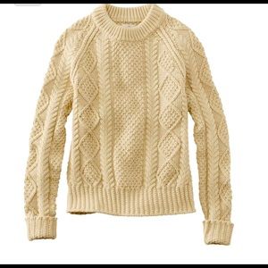 Authentic Irish Wool Knit Sweater Sz M